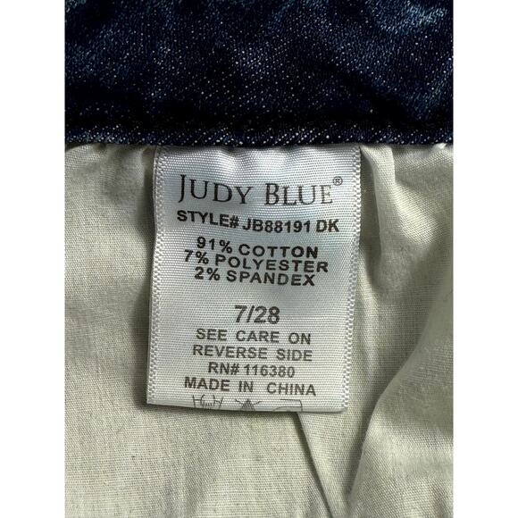 Judy Blue Mid Waist Relaxed Fit Denim Jeans 7/28 Stretch High Rise - Picture 10 of 10